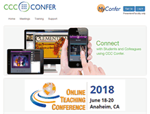 Tablet Screenshot of cccconfer.org